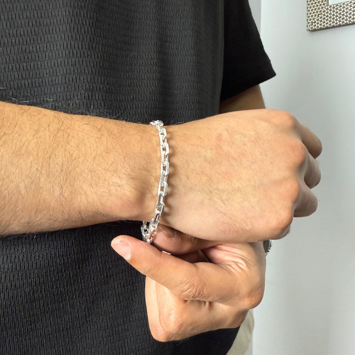 Pulsera Rolo  Limada 6mm