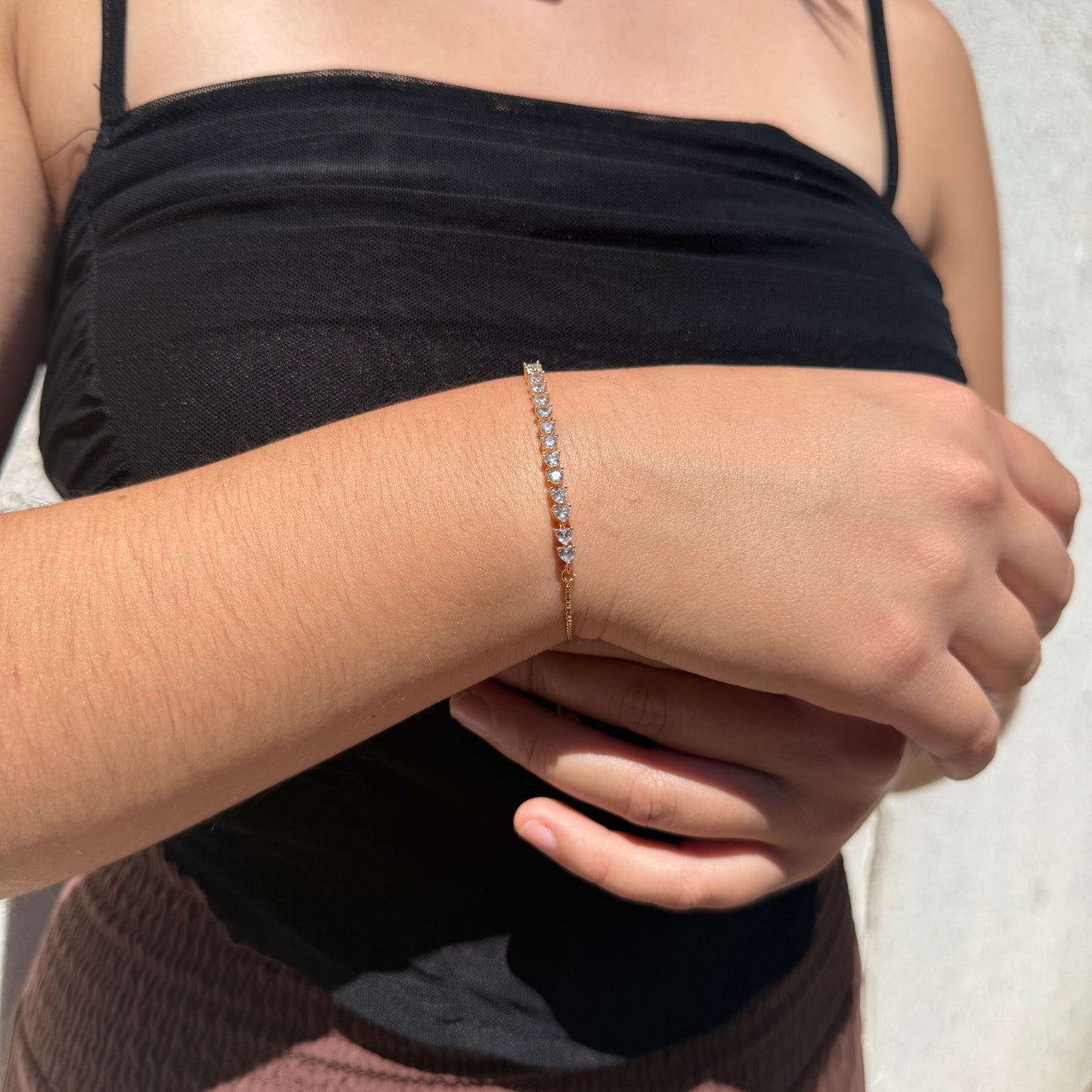 Pulsera Love Line - Oro Rosa