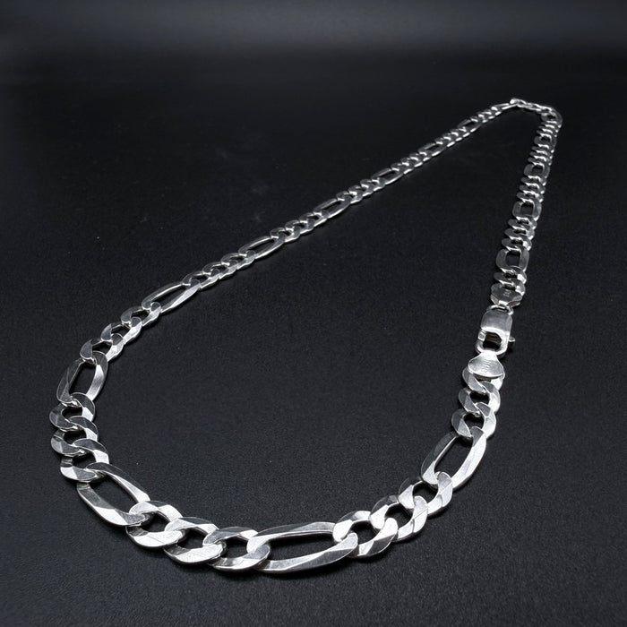Cadena Fígaro 8mm - Plata 925 Italy