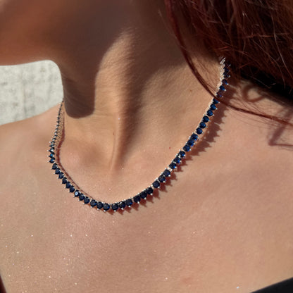 Collar Gotas de Luz circones azules