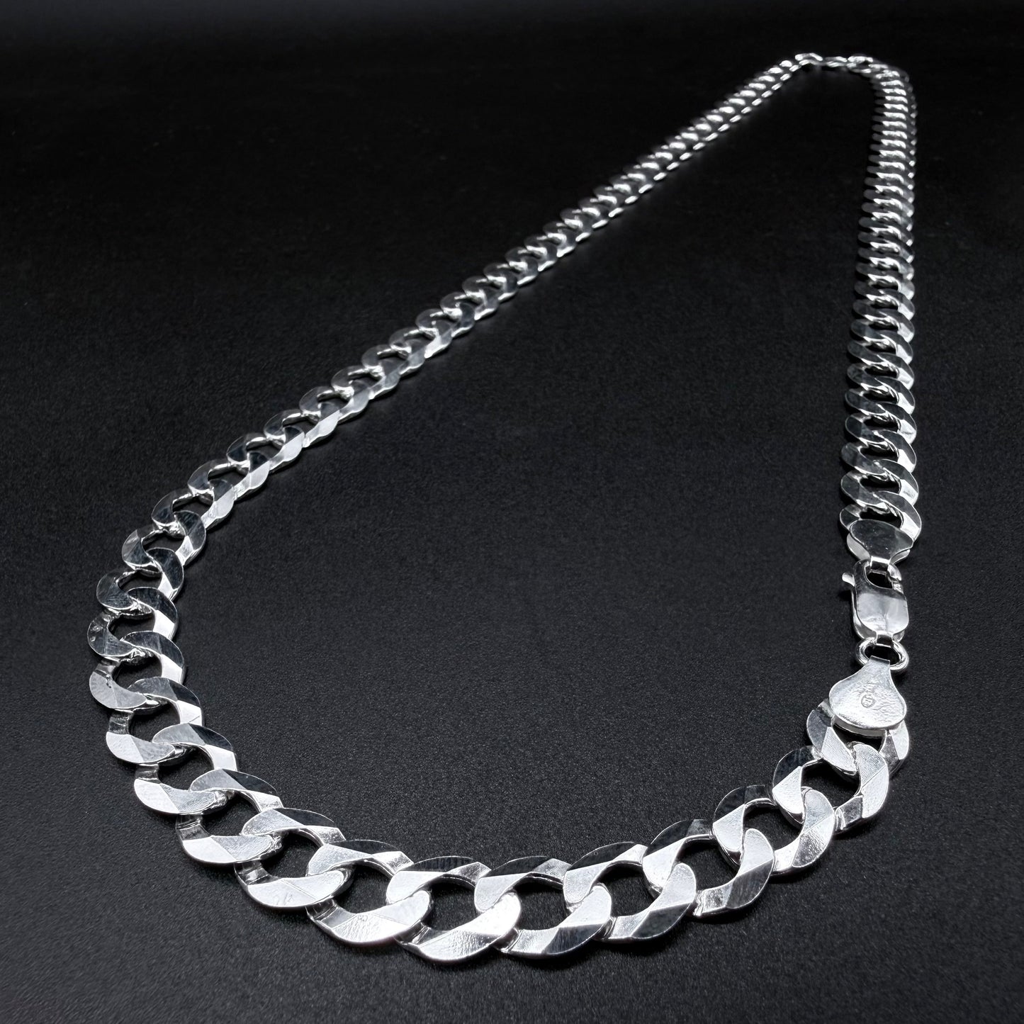Cadena Cubana 9mm - Plata 925 Italy