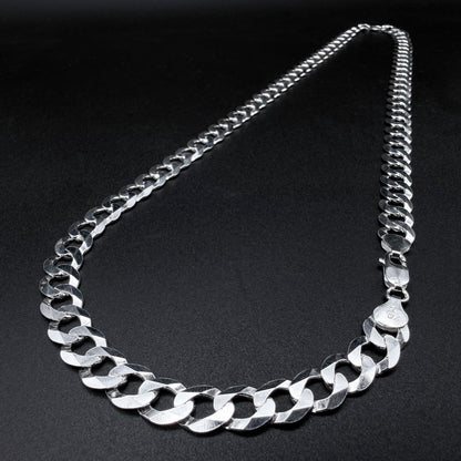 Cadena Cubana 9mm - Plata 925 Italy