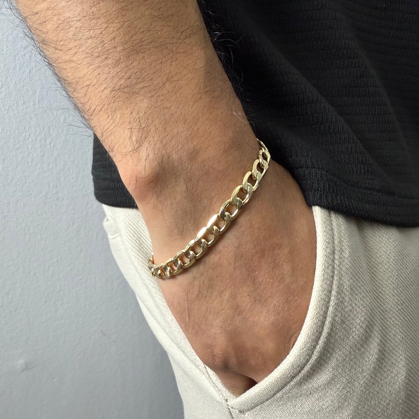 Pulsera Grumet Oro – 21,5 cm x 7 mm