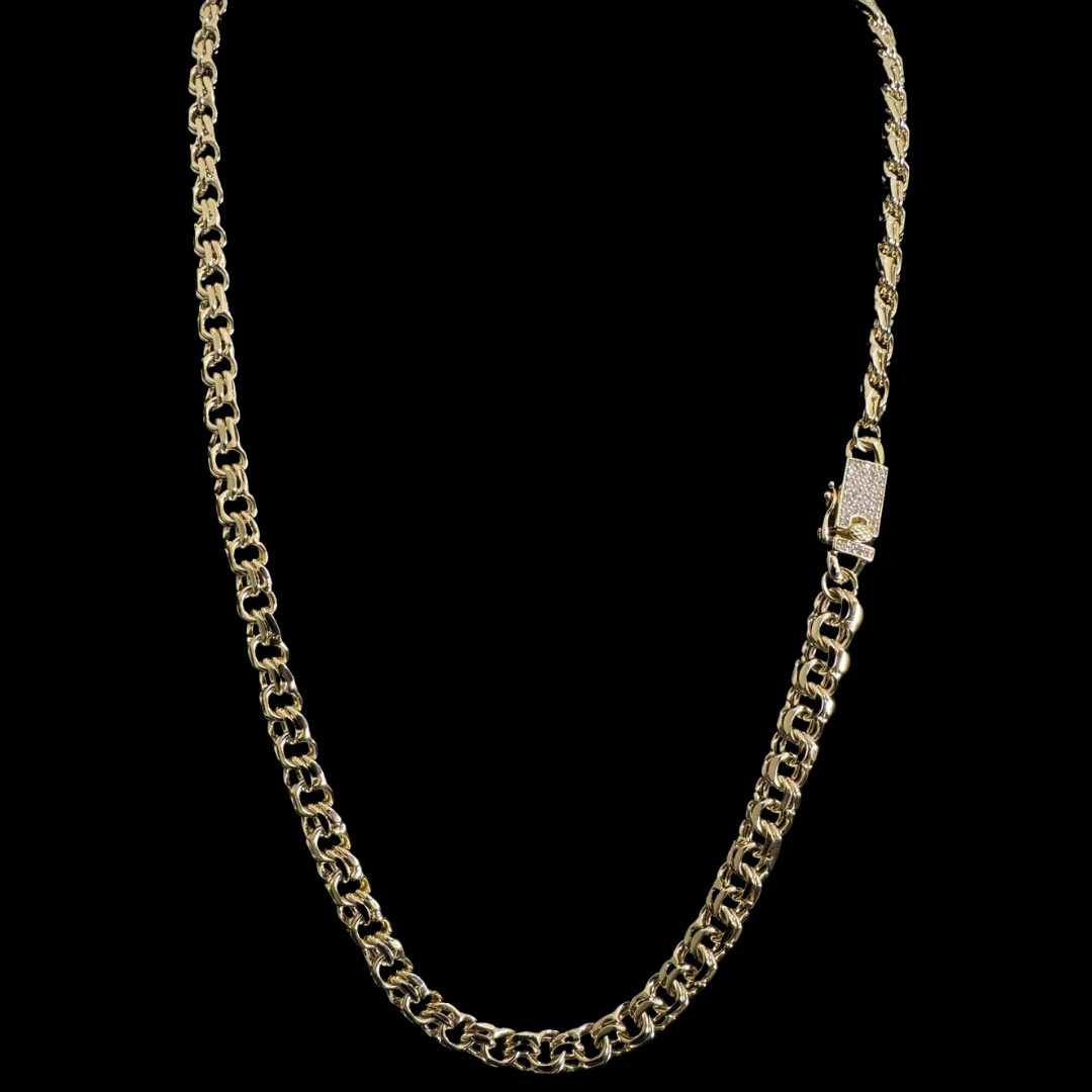 Cadena Doble Rolo Oro – 60 cm