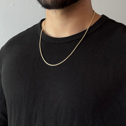 Cadena Turbillón Oro – 2 mm