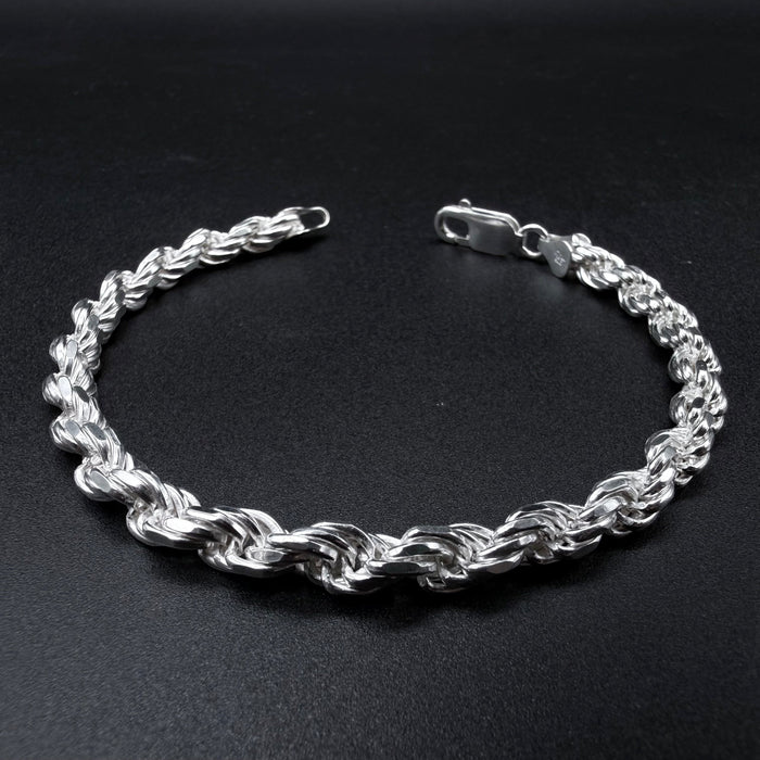 Pulsera Turbillón 5.5 mm - Plata 925 Italy