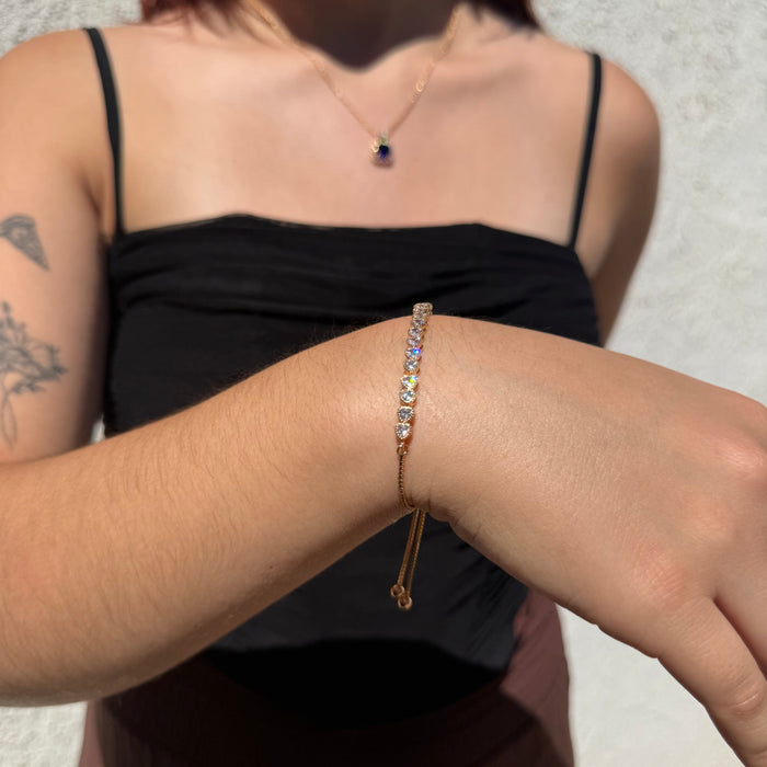 Pulsera Lazos de Amor - Oro Rosa – Silver Ice 03