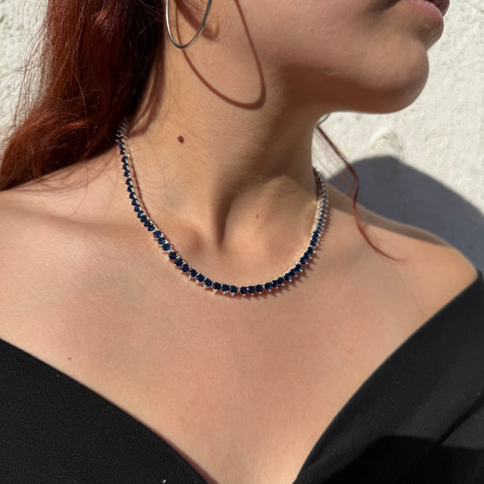 Collar Gotas de Luz circones azules