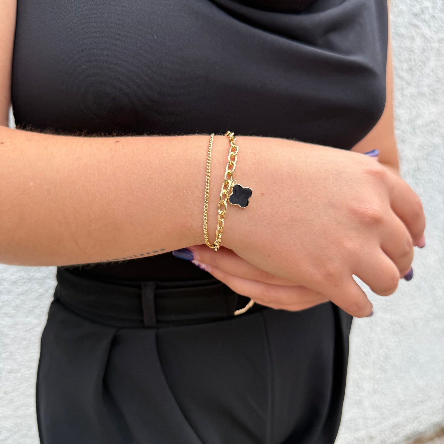 Pulsera Van Cleef Ébano Oro