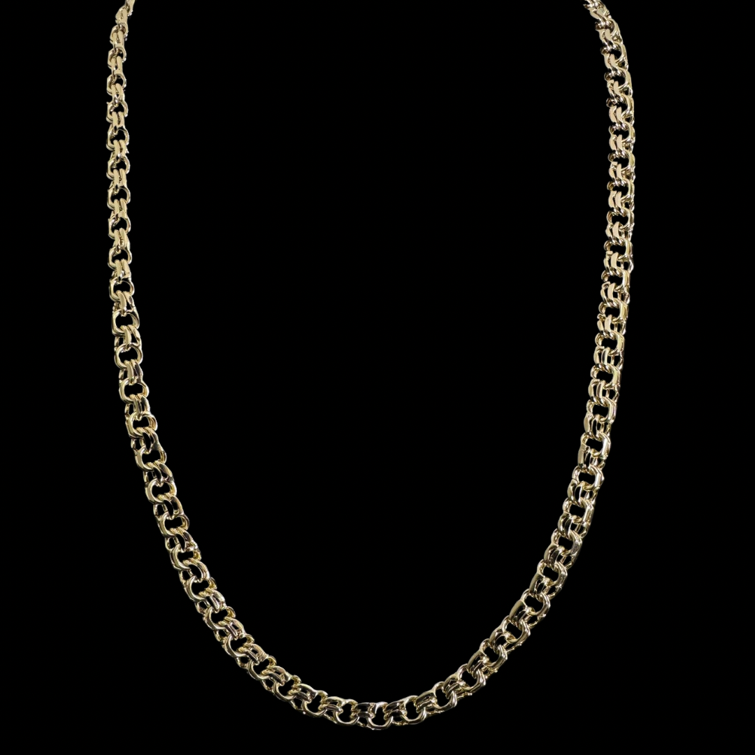 Cadena Doble Rolo Oro – 60 cm