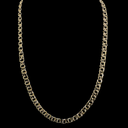 Cadena Doble Rolo Oro – 60 cm