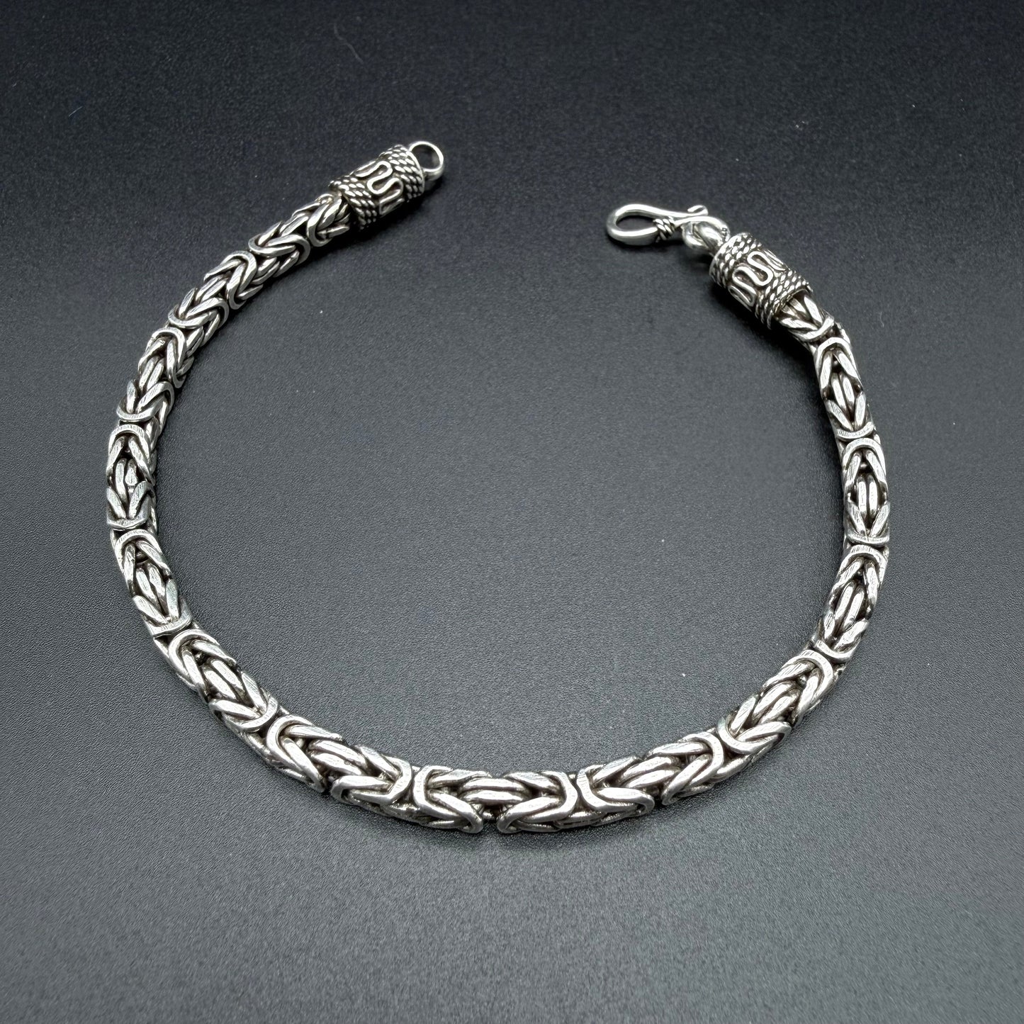 Pulsera Camino del inca 4mm - Plata 925 Italy