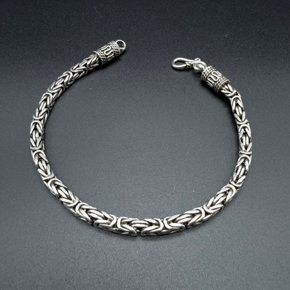 Pulsera Camino del inca 4mm - Plata 925 Italy