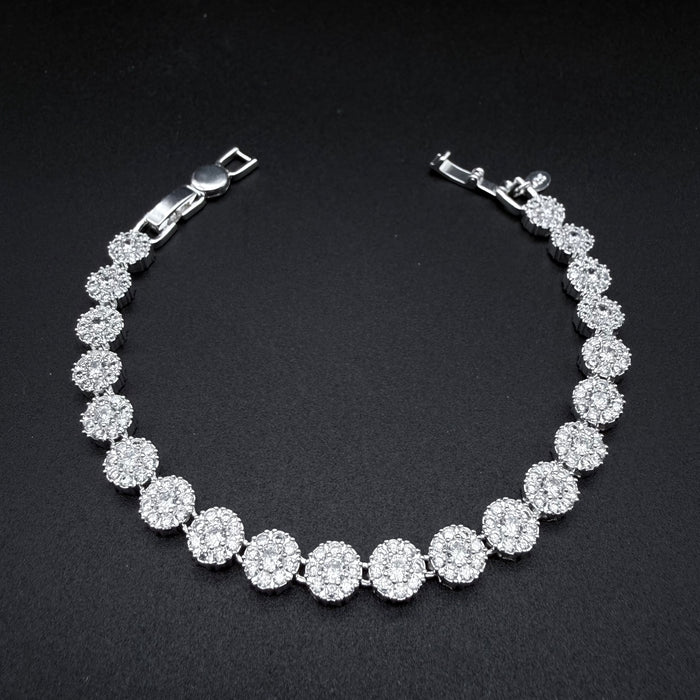 pulsera  Glam circones blancos
