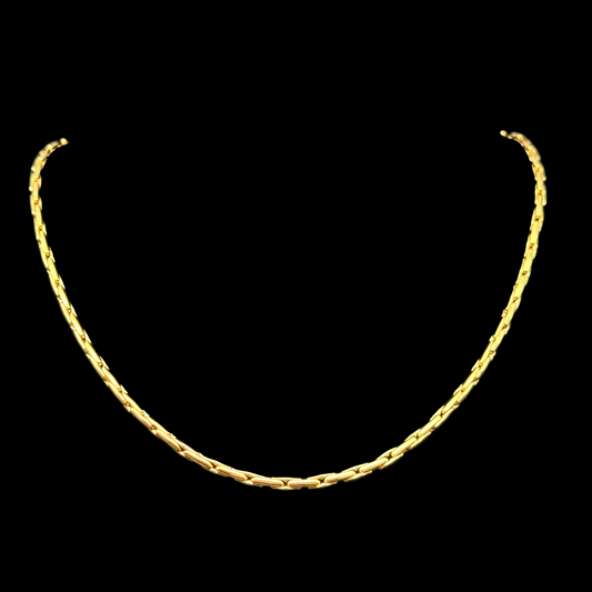 Cadena Bloques Oro – 3 mm