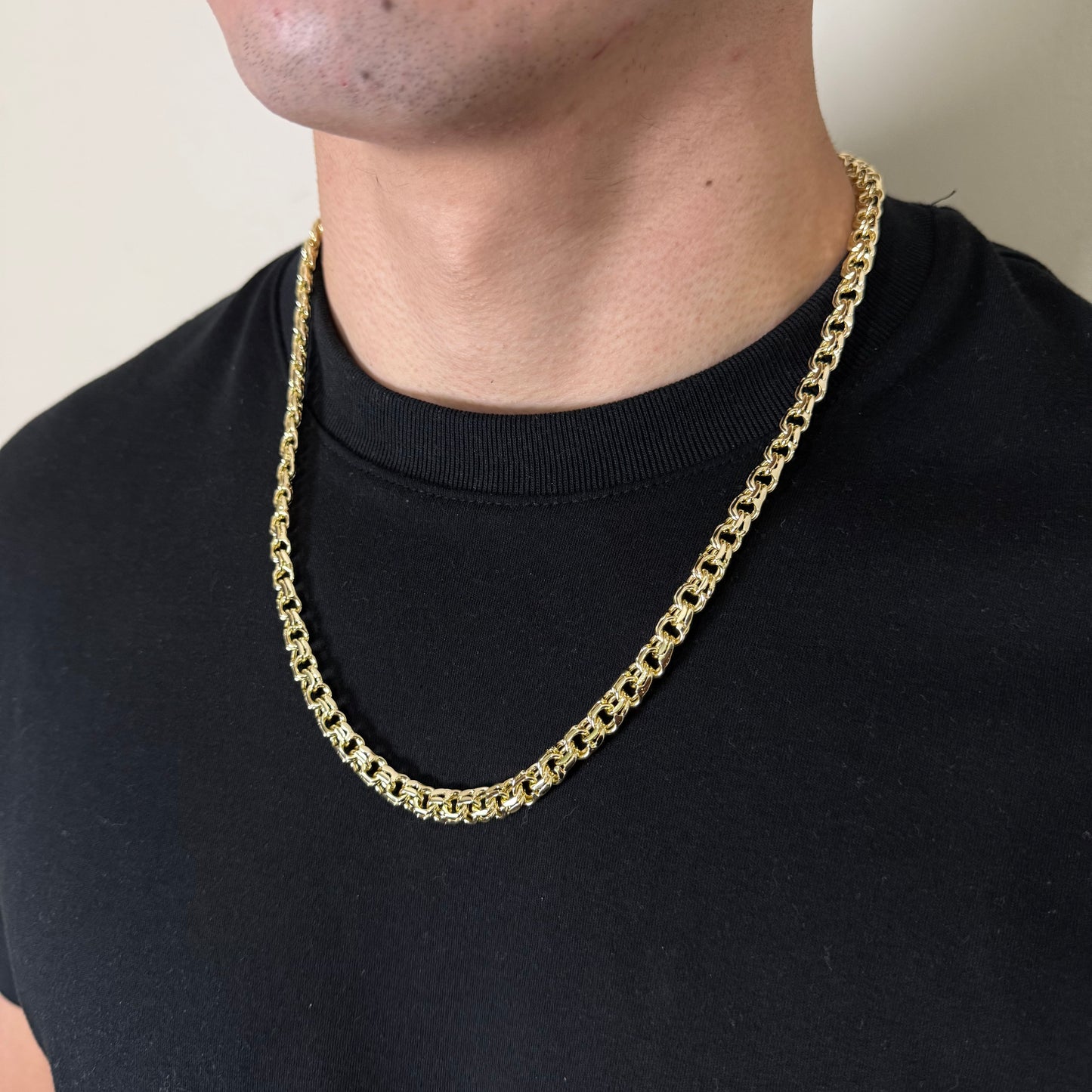 Cadena Doble Rolo Oro – 60 cm