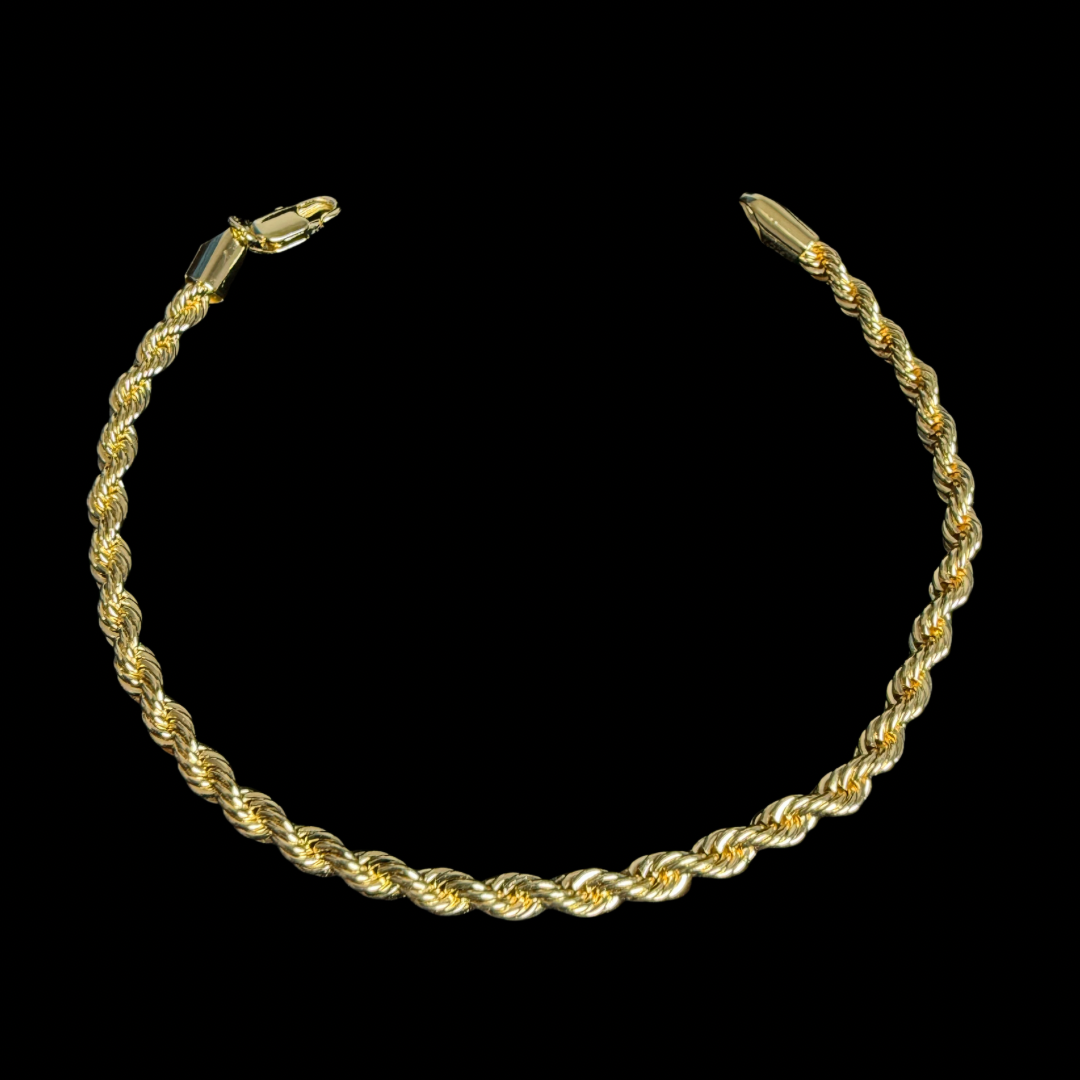 Pulsera Turbillón Oro – 3 mm