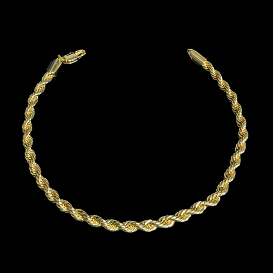 Pulsera Turbillón Oro – 3 mm