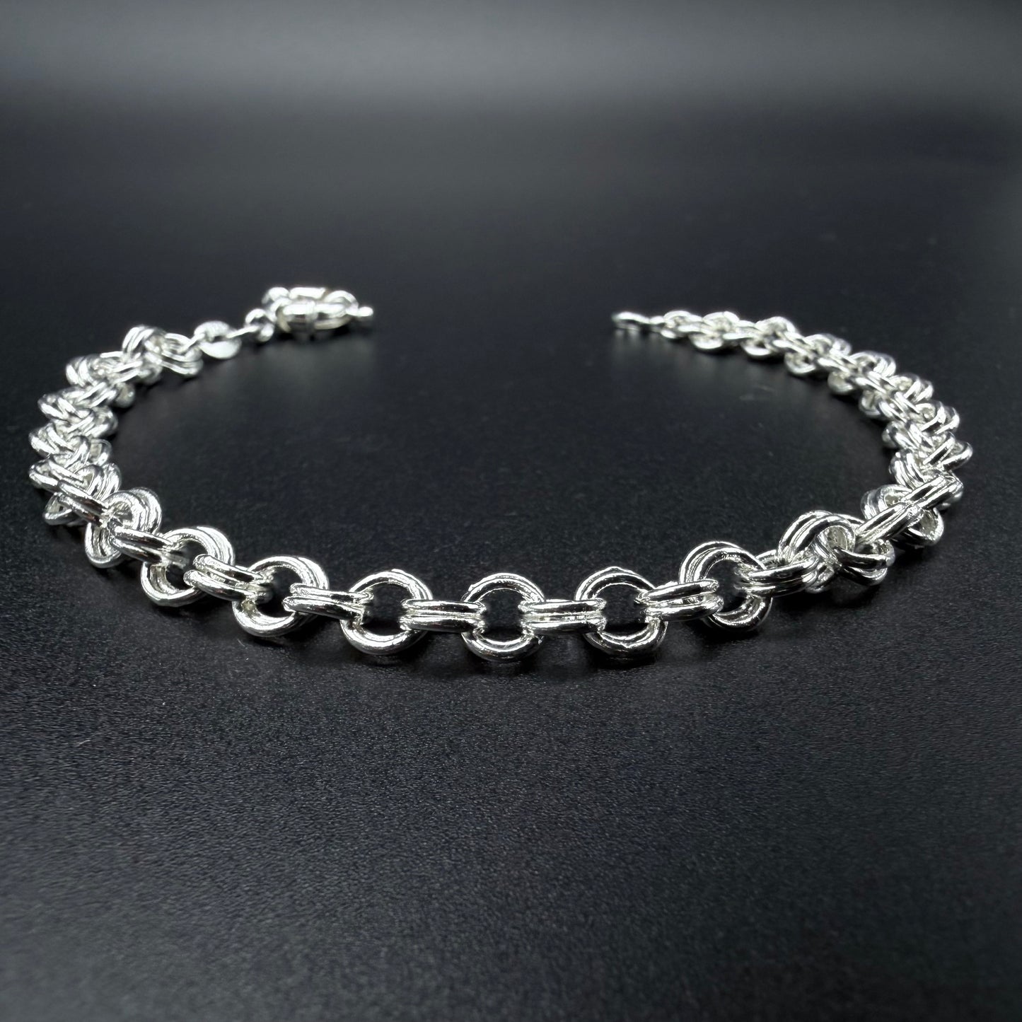Pulsera Doble Rolo Plata 925 - 6mm