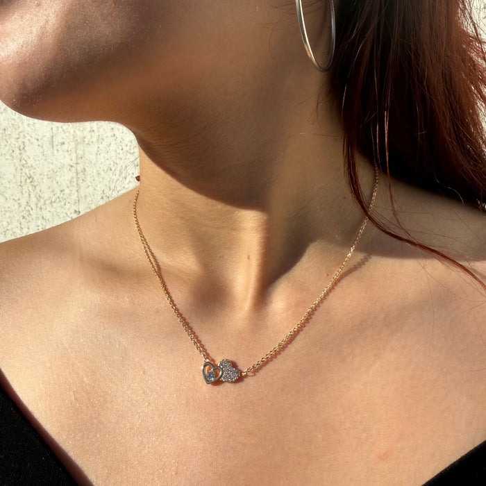 Cadena lazos de Amor - Oro Rosa