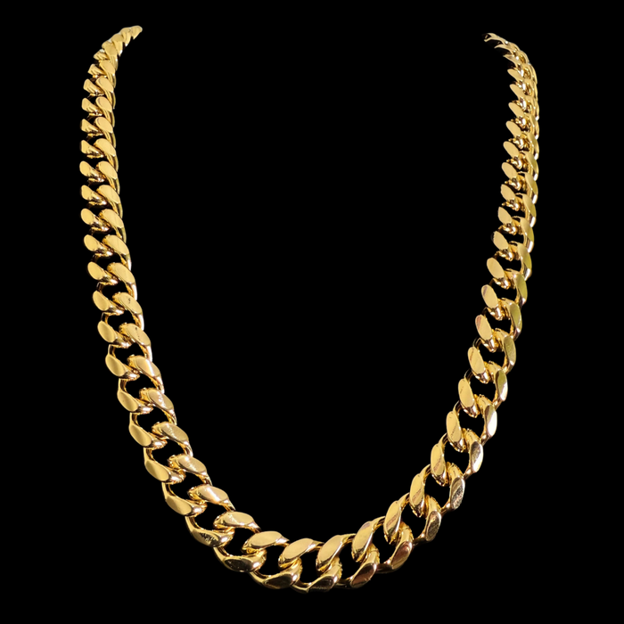 Cadena Cubana Oro – 12 mm