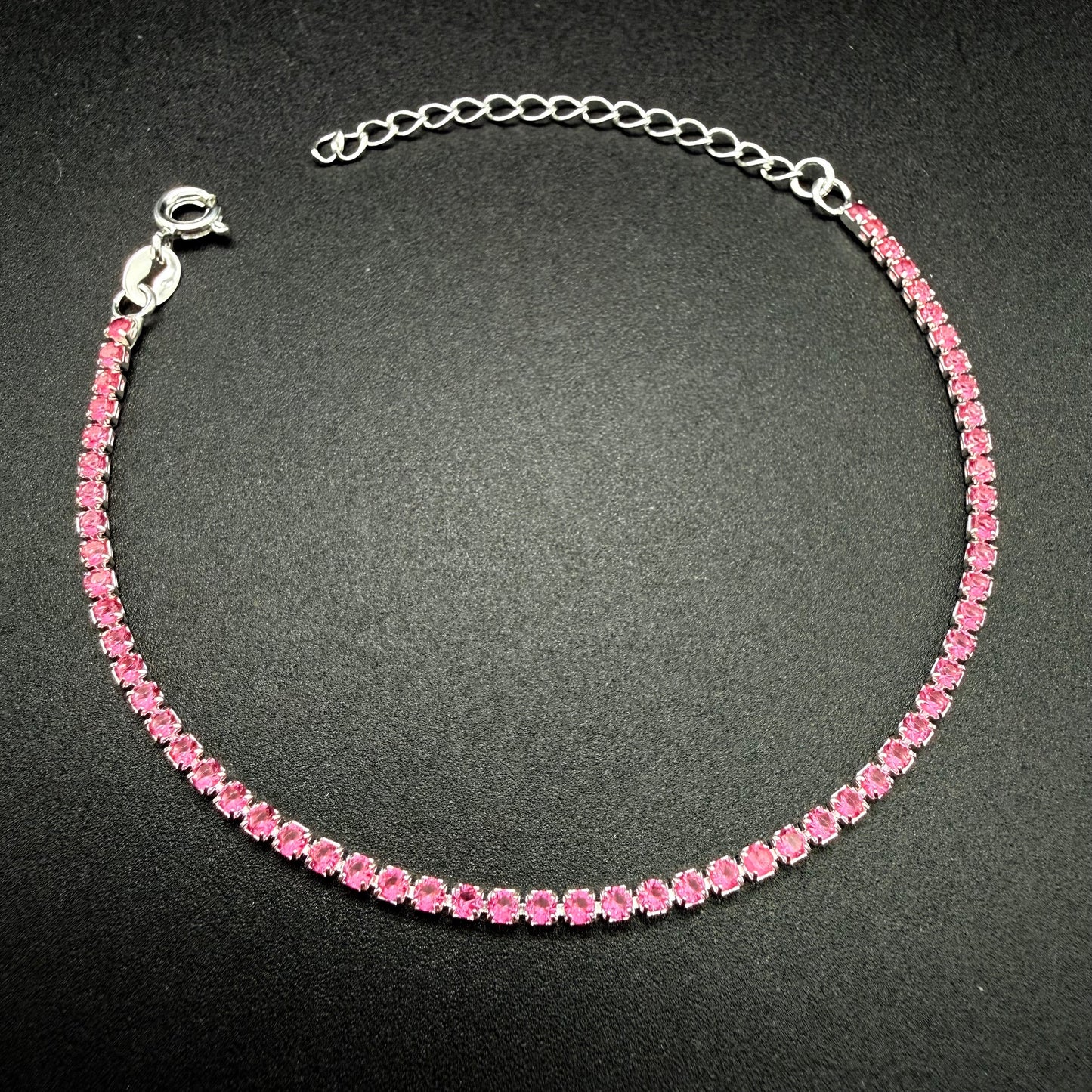 Pulsera Tennis pink  2mm