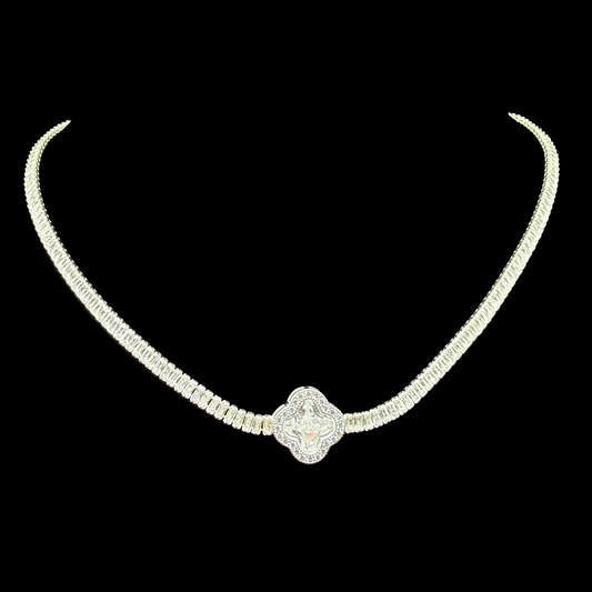 Collar Van Cleef micro circón