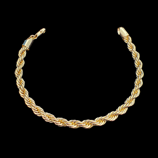 Pulsera Turbillón Oro – 4 mm