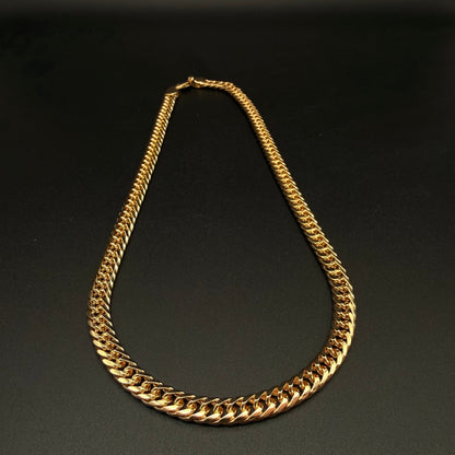 Cadena Doble Cubana Oro – 6 mm