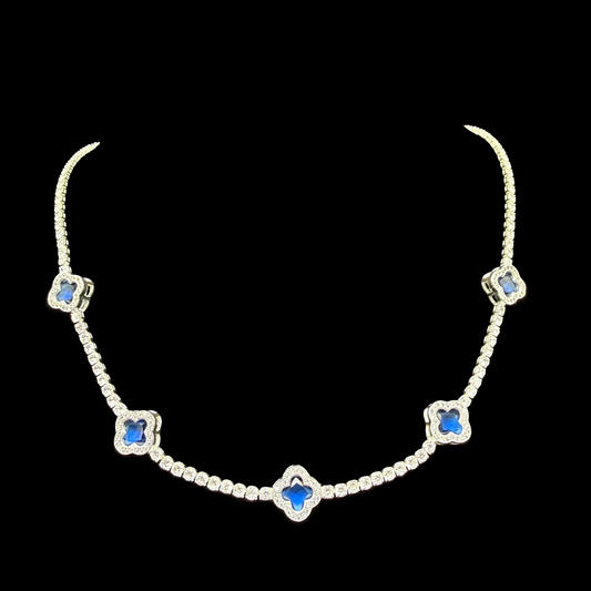 Collar Van Cleef micro circones azules
