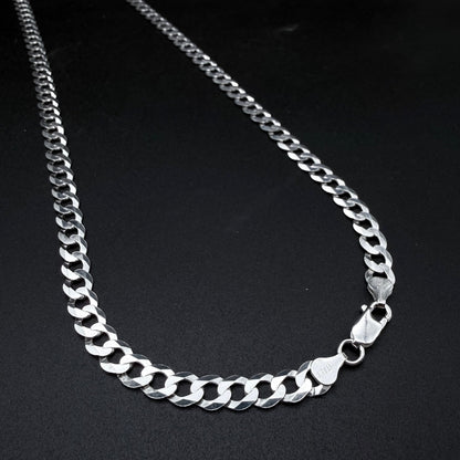 Cadena Cubana 7mm - Plata 925 Italy