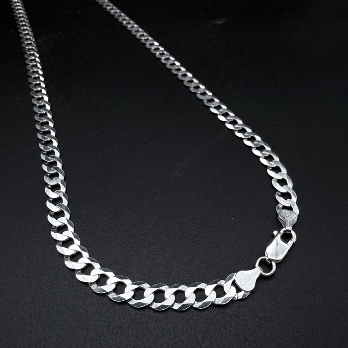 Cadena Cubana 7mm - Plata 925 Italy