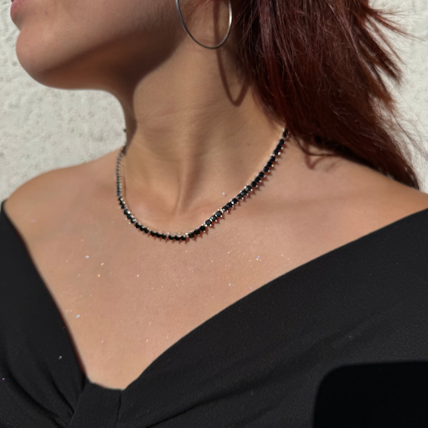 Collar Gotas de Luz circones negros