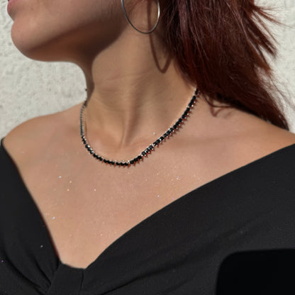 Collar Gotas de Luz circones negros