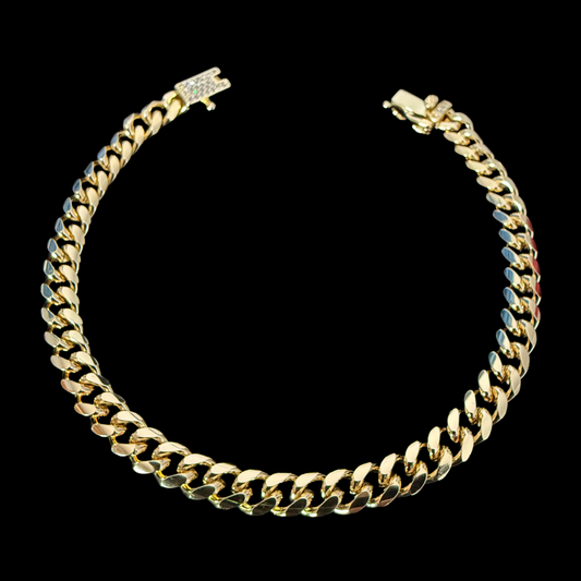 Pulsera Cubana Oro – 5 mm