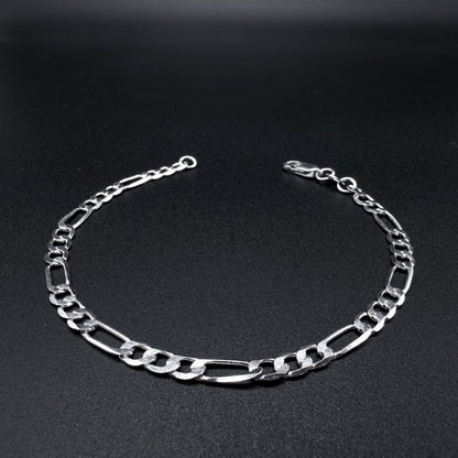 Pulsera Fígaro plana  4mm