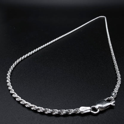 Cadena Turbillon  2mm - Plata 925 Italy
