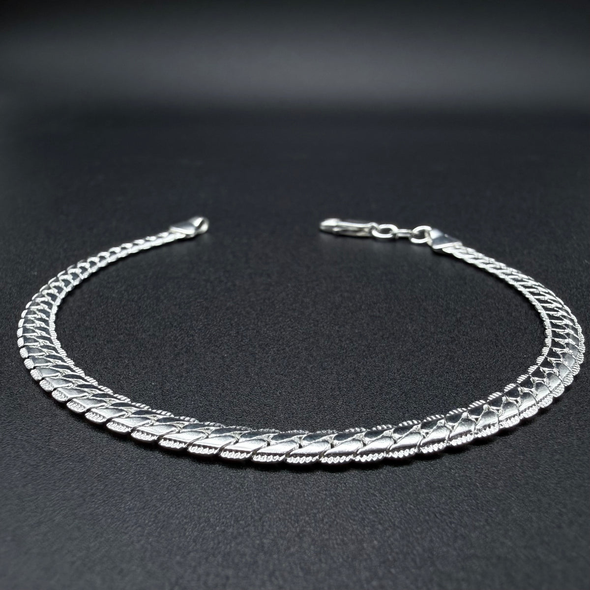 Pulsera Cubana Plata 925 - 4,5 mm