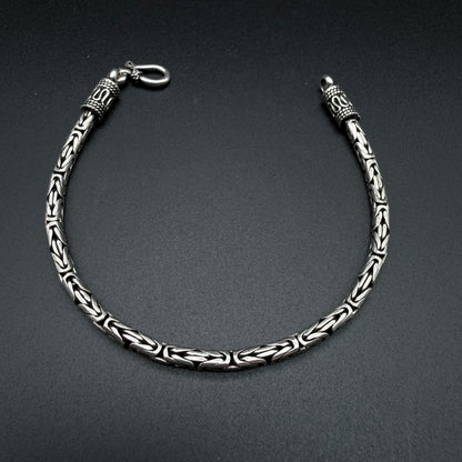 Pulsera Camino del inca 3,5 mm - Plata 925 Italy