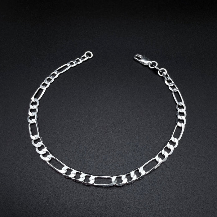 Pulsera Fígaro plana  4mm