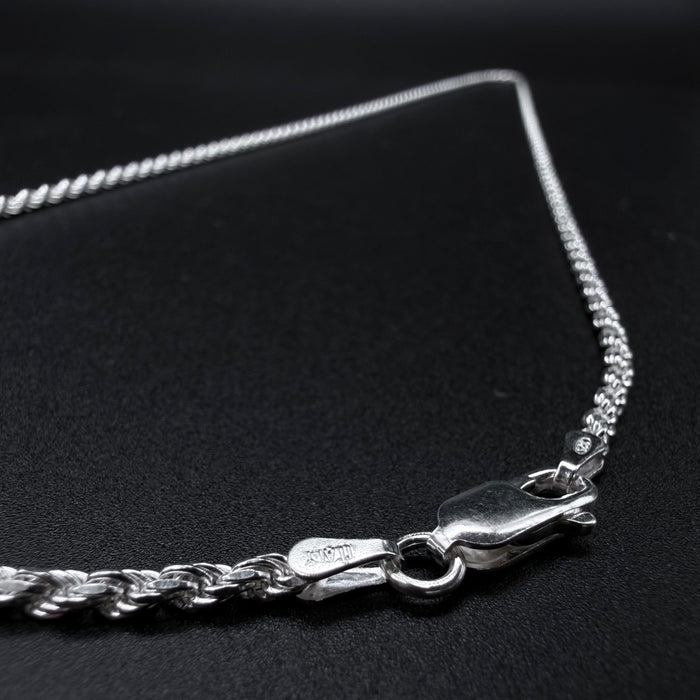 Cadena Turbillon  2mm - Plata 925 Italy