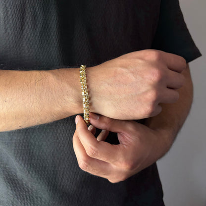 Pulsera Doble Rolo Oro – 8 mm