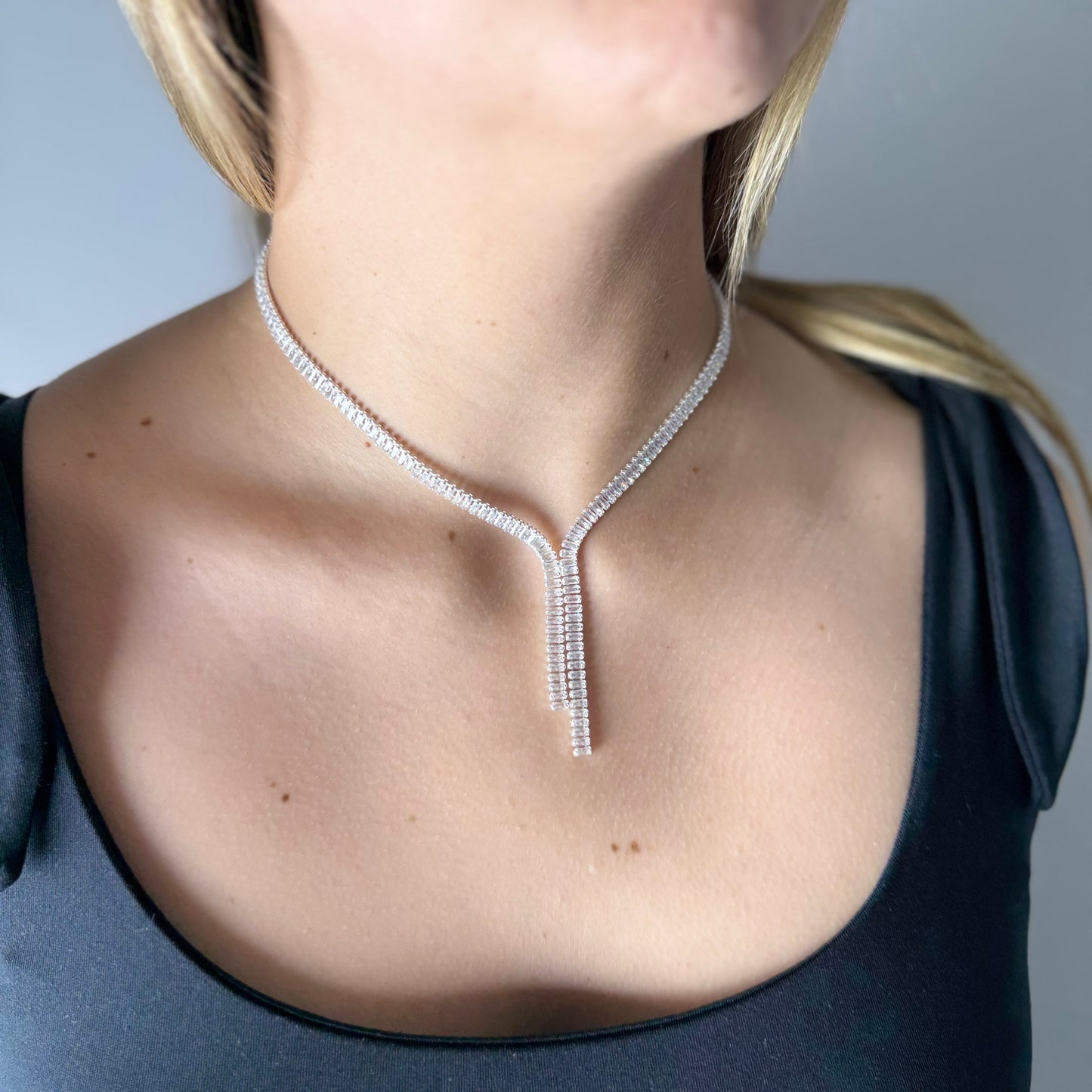 Collar Tennis bufanda micro circón 5mm