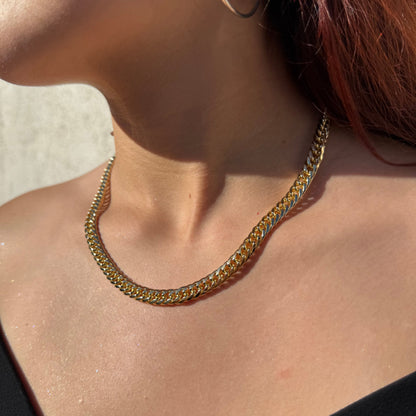 Cadena Doble Cubana Oro – 6 mm
