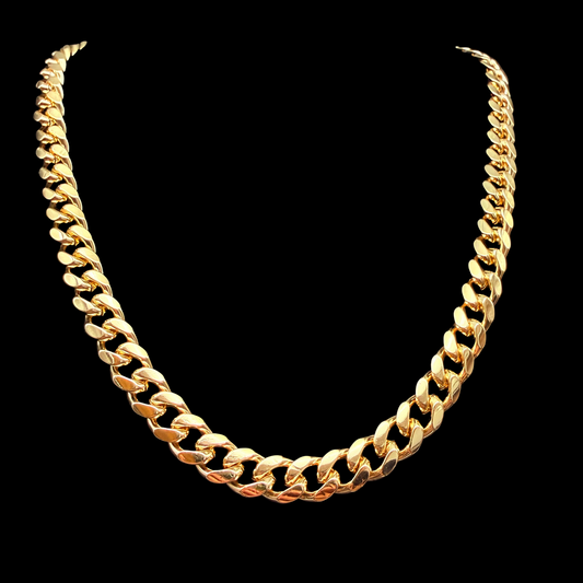 Cadena Cubana Oro – 10 mm