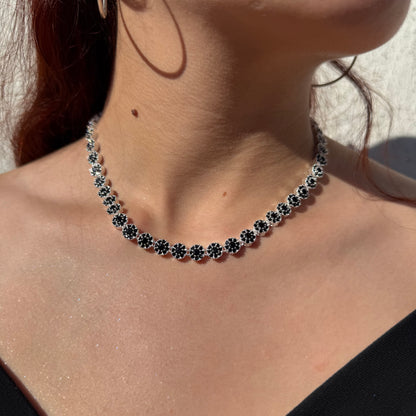 Collar Glam circones negros