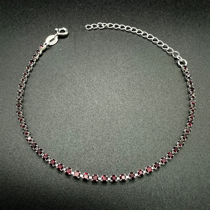 Pulsera Tennis Dark Purple 2mm