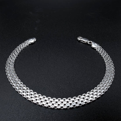 Pulsera Tejido Chino 6mm - Plata 925 Italy – Silver Ice 01