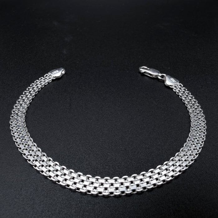Pulsera Tejido Chino 6mm - Plata 925 Italy – Silver Ice 01