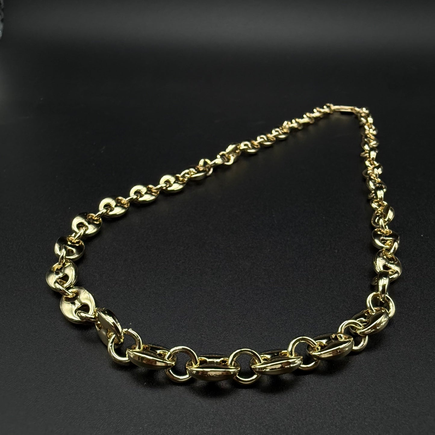 Cadena Gucci Inflada Oro